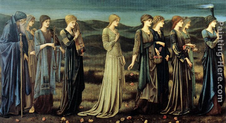 The Wedding of Psyche painting - Edward Burne-Jones The Wedding of Psyche art painting The Wedding of Psyche painting - Edward Burne-Jones The Wedding of Psyche art painting
